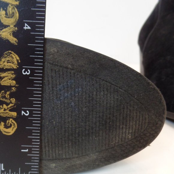 Unbranded Fringe Black Pleather Boots Studded Accents Sz 9 Model Kimbery-6 - Picture 10 of 12